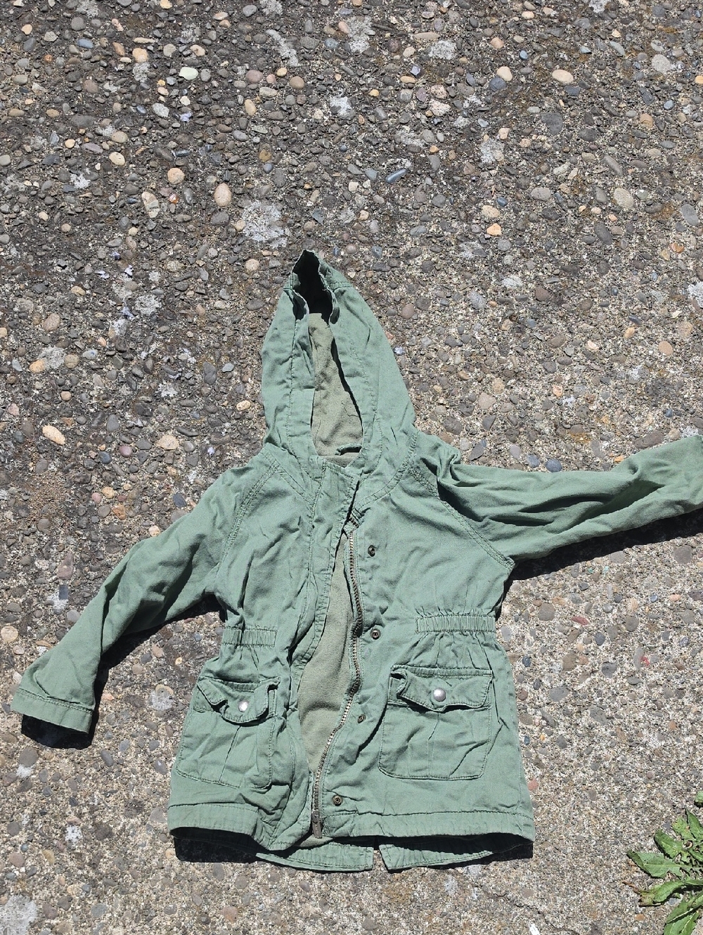 Old Navy Light Olive Green Hooded Jacket
